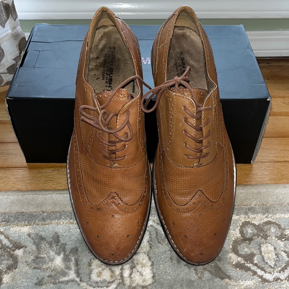 Tan wingtips Size 10.5